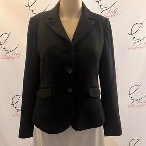 Ann Taylor Loft Petites. Size 2P. Black Fitted. Professional Cotton Blend. L
